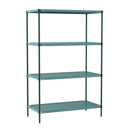 Metro PR-217263K3-S-4 72" NSF 4-Tier Epoxy Coated Wire Shelf Kit - Super Erecta Pro®, 21"W, 63"H-cityfoodequipment.com
