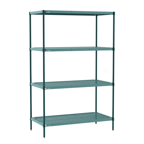 Metro PR-245463K3-S-4 54" NSF 4-Tier Epoxy Coated Wire Shelf Kit - Super Erecta Pro?, 24"W, 63"H-cityfoodequipment.com