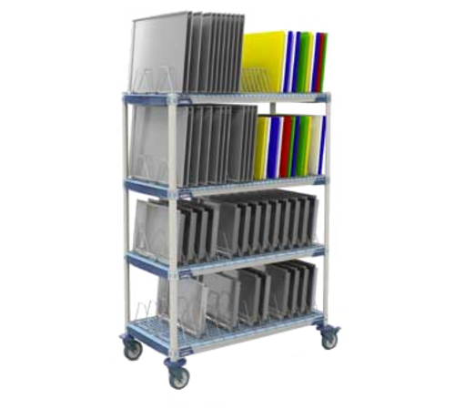 Metro PR48VX4 4 Level Mobile Drying Rack For Trays-cityfoodequipment.com