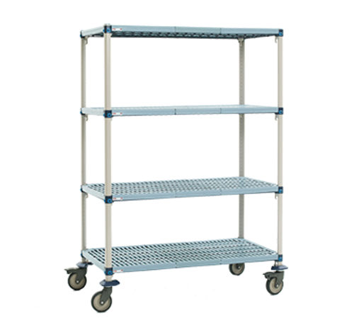 Metro Q336EG3 36" NSF 4-Tier Polymer Shelf Kit - Metromax® Q, Mobile, 18"W, 67"H-cityfoodequipment.com