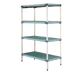 Metro Q416G3 24" NSF 4-Tier Polymer Shelf Kit - Metromax® Q, 21"W, 63"H-cityfoodequipment.com