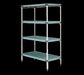Metro Q516G3 24" NSF 4-Tier Polymer Shelf Kit - MetroMax? Q, 24"W, 63"H-cityfoodequipment.com