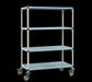 Metro Q566EG3 60" NSF 4-Tier Polymer Shelf Kit - MetroMax? Q, Mobile, 24"W, 67"H-cityfoodequipment.com