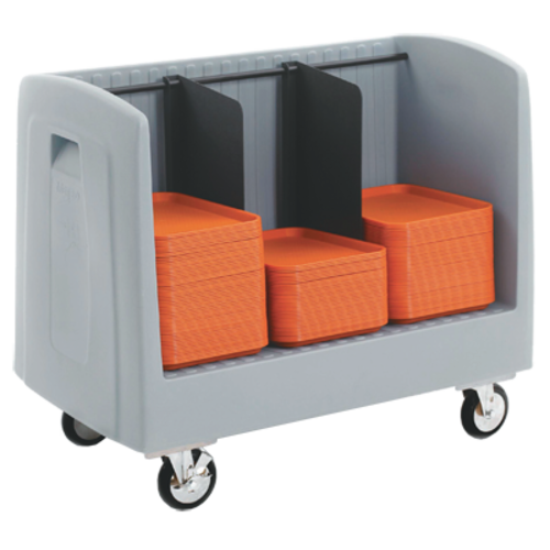 Metro SSD16 39" Mobile Dish & Tray Caddy W/ (60) Plates/column Capacity - Plastic, Blue-cityfoodequipment.com