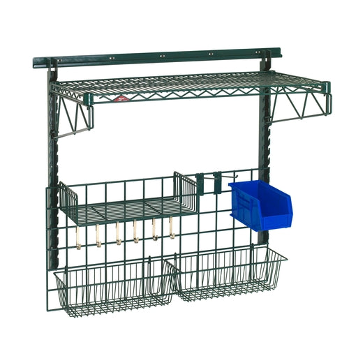 Metro SWK36-1A2-SR 40" Wire Wall Mounted Shelving W/ Mounting Hardware-cityfoodequipment.com