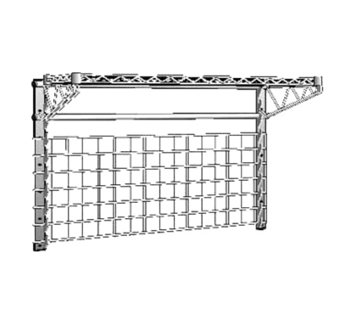 Metro WG1860BR Smartwall G3 Wire Grid, 60" X 18", Zinc-cityfoodequipment.com