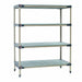 Metro X446G4 42" NSF 4-Tier Polymer Shelf Kit - MetroMax? 4, 21"W, 63"H-cityfoodequipment.com