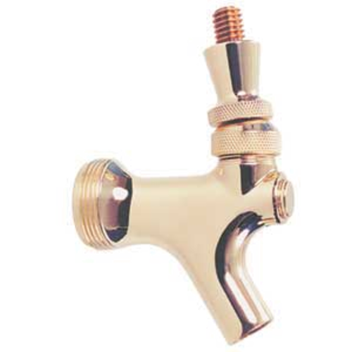 Micro Matic 4933KBR Standard Beer Faucet w/ Brass Lever - Polished Brass Finish-cityfoodequipment.com