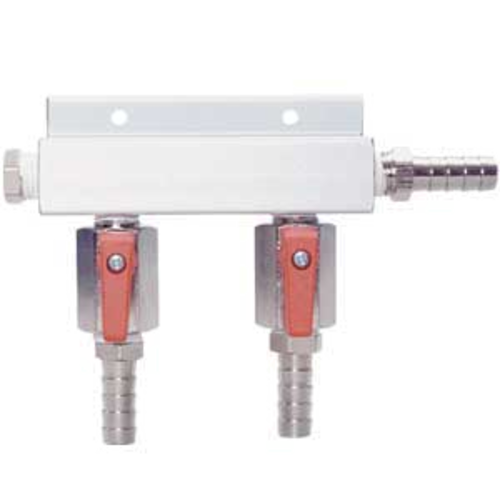 Micro Matic 751-017 2 Way Gas Distributor/Manifold - Aluminum-cityfoodequipment.com