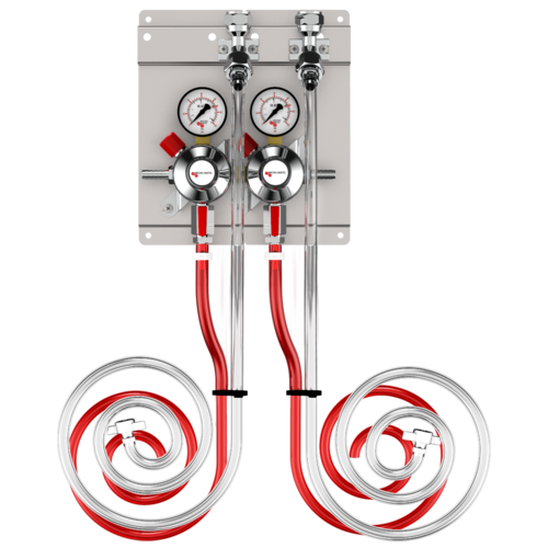 Micro Matic 83215-PP Double Gauge Secondary Regulator Panel Assembly-cityfoodequipment.com