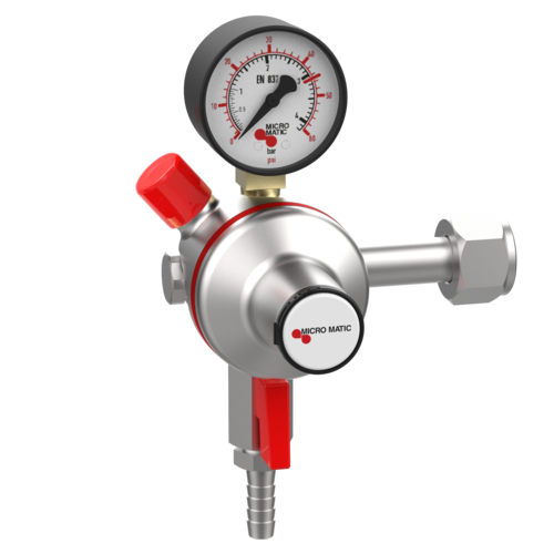 Micro Matic 841-PP Single Gauge Primary CO2 Regulator - Premium Plus-cityfoodequipment.com