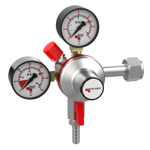 Micro Matic 842-PP Double Gauge Primary CO2 Regulator - Premium Plus-cityfoodequipment.com