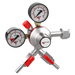 Micro Matic 842-2-PP Double Gauge Primary CO2 Regulator w/ (2) Shutoffs - Premium Plus-cityfoodequipment.com