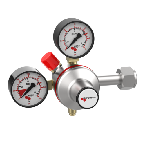 Micro Matic 942BN-PP Double Gauge High Pressure Primary Nitrogen Regulator-cityfoodequipment.com