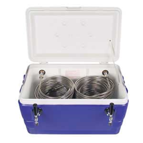 Micro Matic CB482B 48 Qt Insulated Coil Cooler W/ (2) Faucet, Blue-cityfoodequipment.com