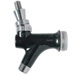 Micro Matic CMB-X2CH Creamer Faucet - Plastic, Black-cityfoodequipment.com