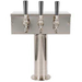 Micro Matic D7743PSS Countertop T Style Draft Beer Tower W/ (3) Faucets - Air Cooled, Stainless Steel-cityfoodequipment.com