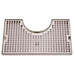 Micro Matic DP-1020D Surface Mount Drip Tray Trough W/ 4" Cutout & 5/8" Drain - 14"W X 8"D, Stainless Steel-cityfoodequipment.com