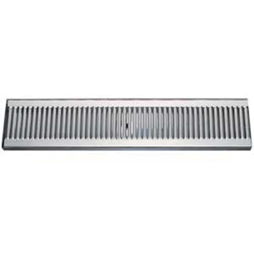 Micro Matic DP-120D-24 Surface Mount Drip Tray Trough W/ 5/8" Drain - 24"W X 5"D, Stainless Steel-cityfoodequipment.com