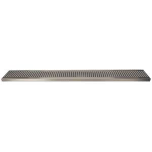 Micro Matic DP-120D-39 Surface Mount Drip Tray Trough W/ 5/8" Drain - 39"W X 5"D, Stainless Steel-cityfoodequipment.com
