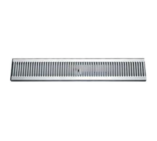 Micro Matic DP-120D-51 Surface Mount Drip Tray Trough W/ 5/8" Drain - 51"W X 5"D, Stainless Steel-cityfoodequipment.com