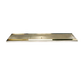 Micro Matic DP-120DSSPVD-51 Surface Mount Drip Tray Trough W/ 5/8" Drain - 51"W X 5"D, Stainless W/ Brass Screen-cityfoodequipment.com