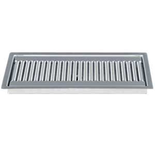 Micro Matic DP-220D Drop In Drip Tray Trough W/ 1/2" Drain - 13"W X 6"D, Stainless Steel-cityfoodequipment.com