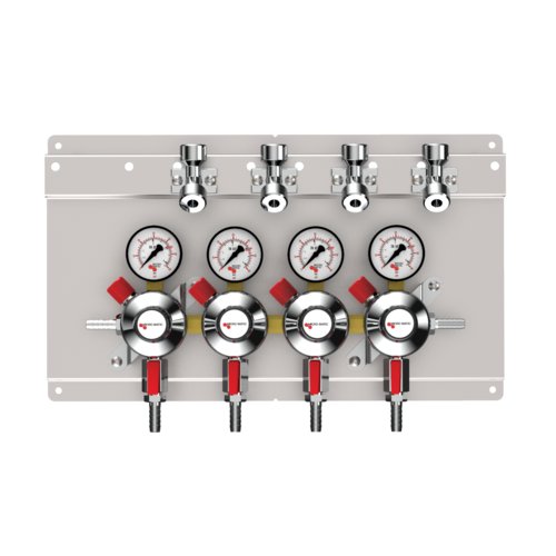 Micro Matic 8241-PP Quadruple Gauge Secondary Regulator Panel-cityfoodequipment.com