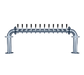 Micro Matic BG-U-12KR Countertop "U" Draft Beer Tower W/ (12) Faucets - Glycol Cooled, Stainless Steel-cityfoodequipment.com