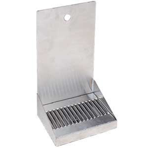 Micro Matic DP-321D-1 Wall Mount Drip Tray Trough W/ 1/2" Drain - 8"W X 6 3/8"D X 14"H, Stainless Steel-cityfoodequipment.com