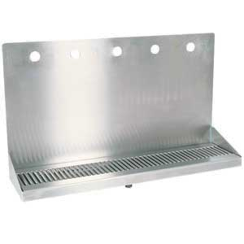 Micro Matic DP-322ELD-5 Wall Mount Drip Tray Trough W/ 1/2" Drain - 24"W X 6 3/8"D X 14"H, Stainless Steel-cityfoodequipment.com