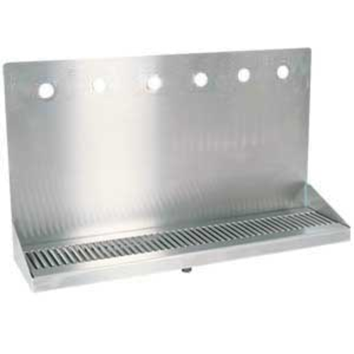 Micro Matic DP-322ELD-6 Wall Mount Drip Tray Trough W/ 1/2" Drain - 24"W X 6 3/8"D X 14"H, Stainless Steel-cityfoodequipment.com