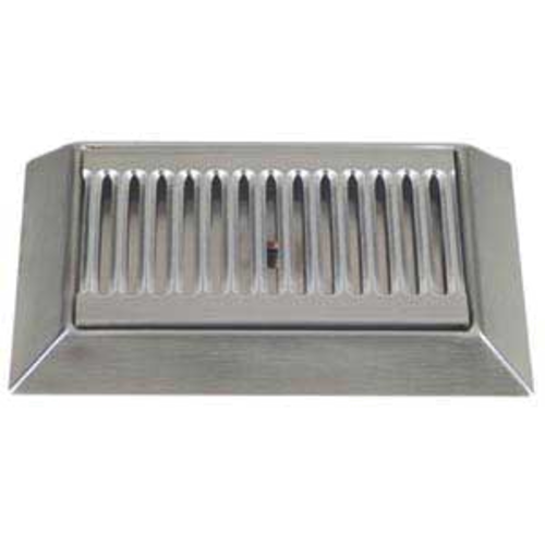 Micro Matic DP-420D Surface Mount Drip Tray Trough w/ 1/2" Drain - 9"W x 6 1/2"D, Stainless Steel-cityfoodequipment.com