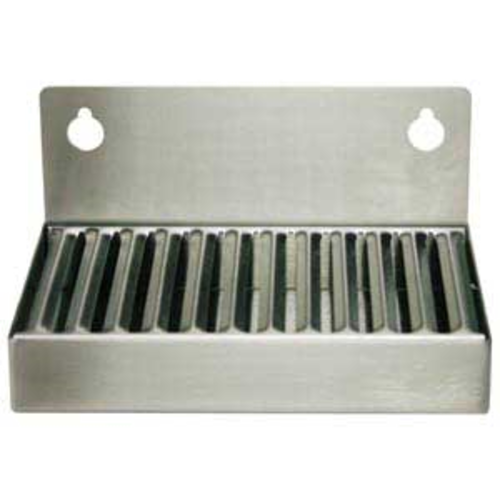 Micro Matic DP-6X4 Refrigerator Drip Tray Trough W/ Louvered Screen - 6"W X 4"D X 3"H, Stainless Steel-cityfoodequipment.com