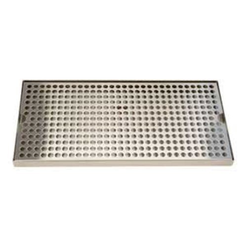 Micro Matic DP-820D-16 Surface Mount Drip Tray Trough W/ 5/8" Drain - 16"W X 8"D, Stainless Steel-cityfoodequipment.com