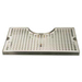 Micro Matic DP-920 Surface Mount Drip Tray Trough W/ Draft Tower Cutout - 12"W X 7"D, Stainless Steel-cityfoodequipment.com
