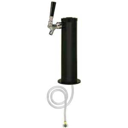 Micro Matic DS-431-211 Countertop Column Draft Beer Tower w/ (1) Faucet - Air Cooled, Black Plastic-cityfoodequipment.com