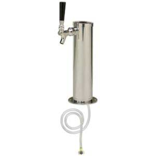 Micro Matic DS-531-211 Countertop Column Draft Beer Tower w/ (1) Faucet - Air Cooled, Chrome Plastic-cityfoodequipment.com