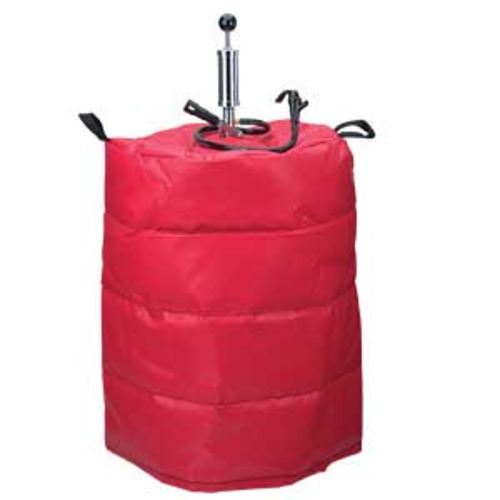 Micro Matic KJ-01 Keg Jacket For Half Barrel - Vinyl, Red-cityfoodequipment.com