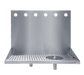 Micro Matic DP-322ELD-6GR Wall Mount Drip Tray Trough W/ Glass Rinser & 1/2" Drain - 24"W X 6 3/8"D X 14"H, Stainless Steel-cityfoodequipment.com