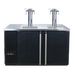 Micro Matic MDD58W-E-C 59 1/2" Dual Zone Wine Dispenser W/ (8) 1/6 Size Keg Capacity - (2) Columns & (8) Taps, Black, 115v-cityfoodequipment.com