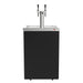 Micro Matic MDD23-E-AMER 25" Draft Cold Brew Dispenser w/ (2) 1/6 Keg Capacity - (1) Column & (2) Taps, Black, 115v-cityfoodequipment.com