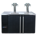 Micro Matic MDD58W-E-D 59 1/2" Dual Zone Wine Dispenser W/ (8) 1/6 Size Keg Capacity - (2) Columns & (6) Taps, Black, 115v-cityfoodequipment.com