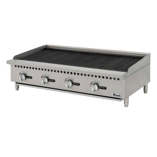 Migali C-CR48 48" Natural Gas Charbroiler w/ Cast Iron Grates, 140,000 BTU-cityfoodequipment.com