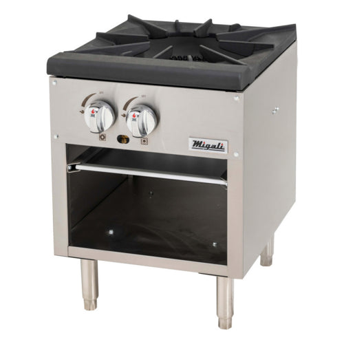 Migali C-SPS-1-18 2 Burner Stock Pot Range, Natural Gas-cityfoodequipment.com
