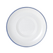 Mikasa Hospitality 6 3/4" Round Bistro Saucer - Porcelain, Blue Pinstripe (5256526)-cityfoodequipment.com