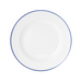 Mikasa Hospitality 11" Round Bistro Plate - Porcelain, Blue Pinstripe (5256486)-cityfoodequipment.com