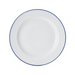 Mikasa Hospitality 12" Round Bistro Plate - Porcelain, Blue Pinstripe (5256489)-cityfoodequipment.com