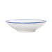 Mikasa Hospitality 8 1/2 oz Round Bistro Coupe Bowl - Porcelain, Blue Pinstripe (5256497)-cityfoodequipment.com