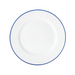 Mikasa Hospitality 8" Round Bistro Plate - Porcelain, Blue Pinstripe (5256482)-cityfoodequipment.com